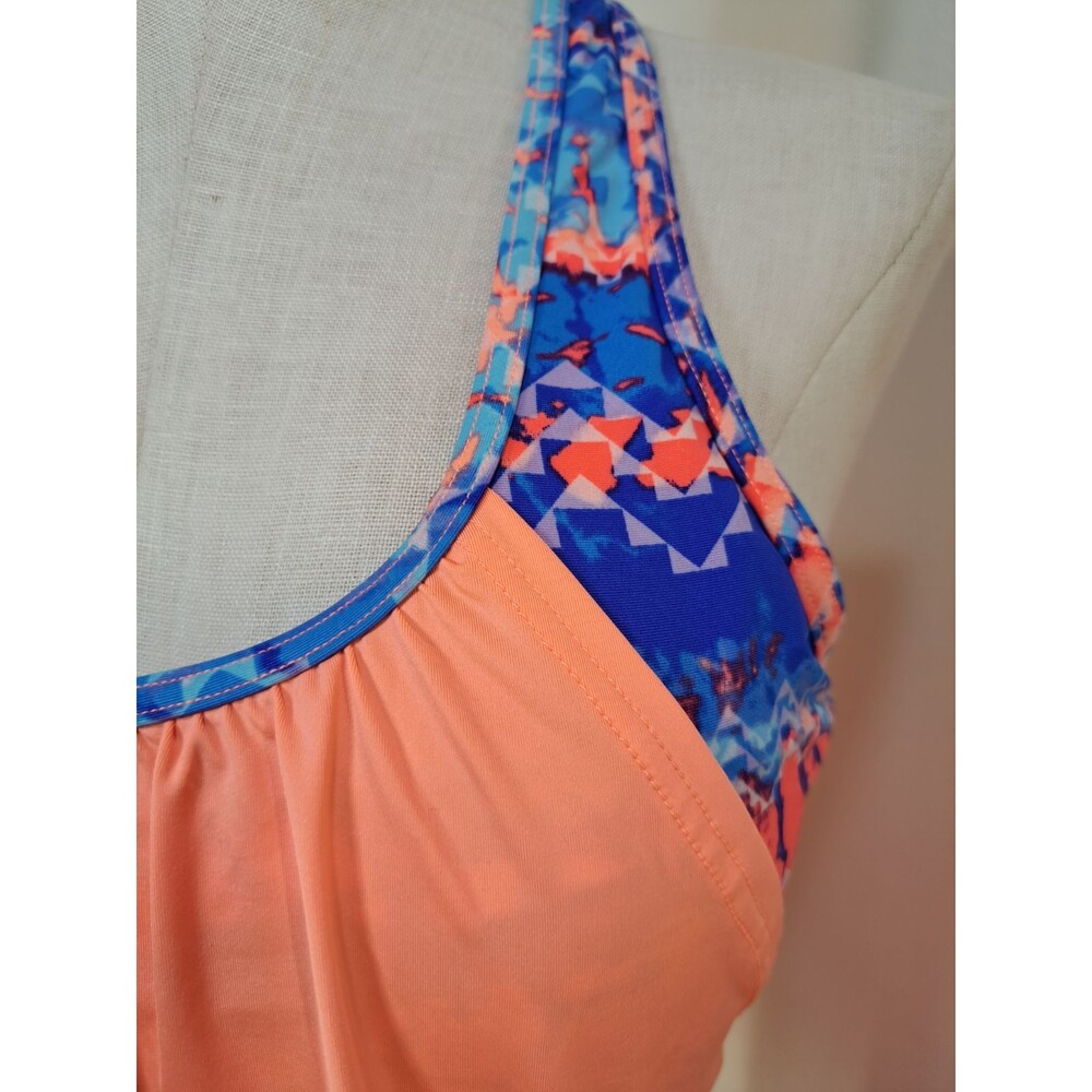 TYR Emerald Lake 2-in-1 Tankini TEMC7AH Coral Blue Size L (10/12) - Picture 10 of 16